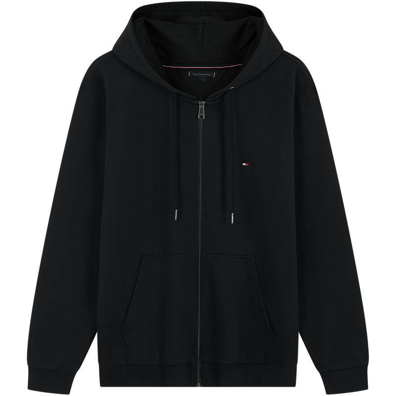 Tommy男装经典绣标连帽开衫卫衣