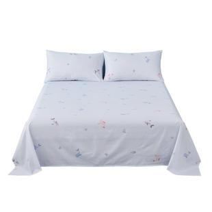 水星家纺100全棉抗菌床单单件A类儿童卡通纯棉被单单人床上用品