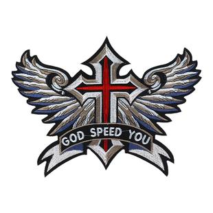 热销大号潮牌刺绣老鹰缝制布贴衣服皮衣外套羽绒服破洞补丁贴装饰