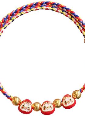 端午节手工编织五彩绳儿童手链