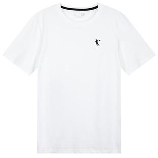 乔丹纯棉短袖T恤男款2026新款夏季白色体恤男士半袖男装运动上衣