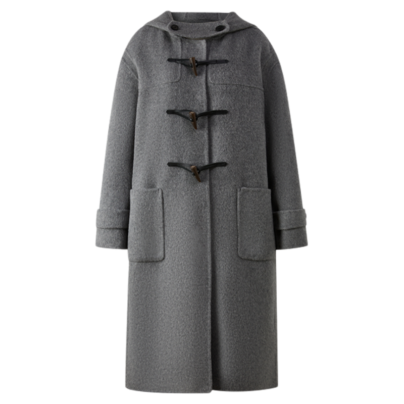 【经典长期主义&桑蚕丝羊驼毛】Eland衣恋毛呢外套女大衣2025冬新