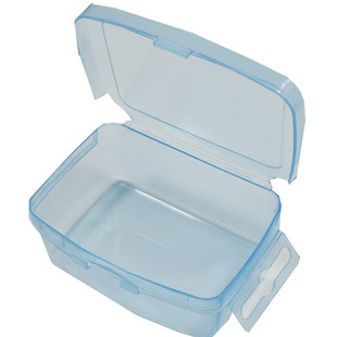 迷你塑料盒小收纳盒小盒子透明特小型带盖便携口罩储物盒长方形