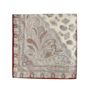 羊毛桑蚕丝围巾 大菱形巾双面同色秋冬护颈 日常搭配围脖披肩