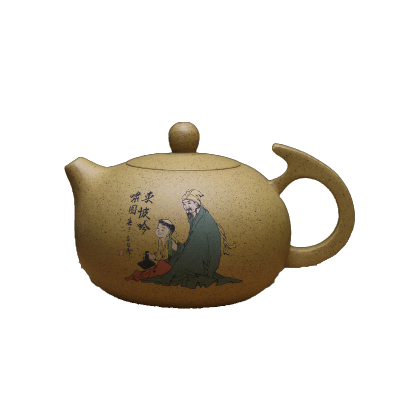 泥绘茶具大小容量家用宜兴紫砂壶