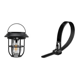 栏杆太阳能照明灯户外庭院人体感应免打孔院子阳台超亮复古围栏灯