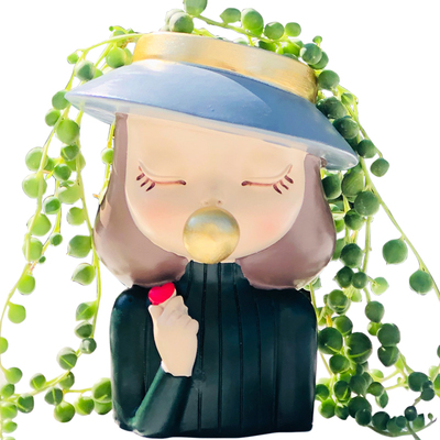 办公室桌面装饰摆件花盆绿植温馨