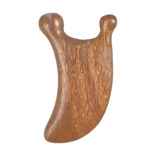 小蜗牛按摩梳檀木部脸部鼻梁按摩器家用头部经络面部刮痧板美鼻器