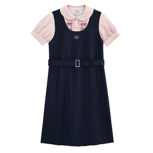 【月野HOUSE】*清中女子部*幼稚园背心裙套装JK衬衫学院风背带裙