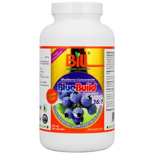 BILL北美蓝莓精华36倍高浓缩胶囊 【临期】-质保期至2027年3月