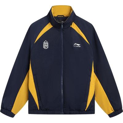 李宁情侣防泼水棉服保暖夹克