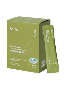SoAcai纯亚麻籽粉有机熟制即食