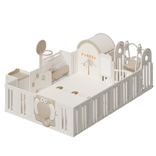 babysoul宝宝游戏围栏婴儿爬爬垫防护栏儿童地上爬行垫室内小房子