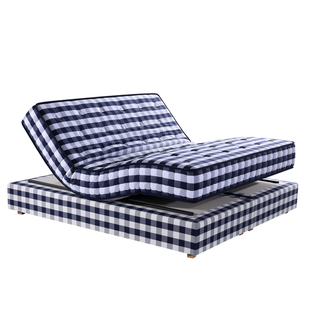 手工智能床垫蓝格子多功能全自动零重力电动升降震动按摩止鼾助起