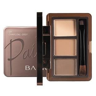 芭贝拉眉粉防水持久不脱色自然立体眉笔修容三色眉粉盘女眼影新手