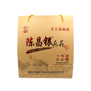 重庆特产零食小吃瓷器口陈昌银麻花528g全家福6口味零食小吃