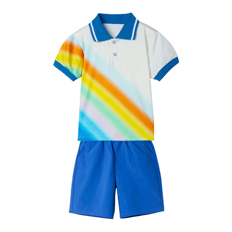 一年级运动会夏季短袖polo衫儿童演出服