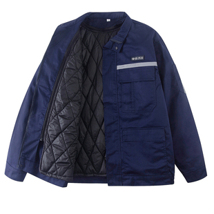 秋冬一汽大众长袖工作服男装套装4s店工装汽修售后车间劳保服定制