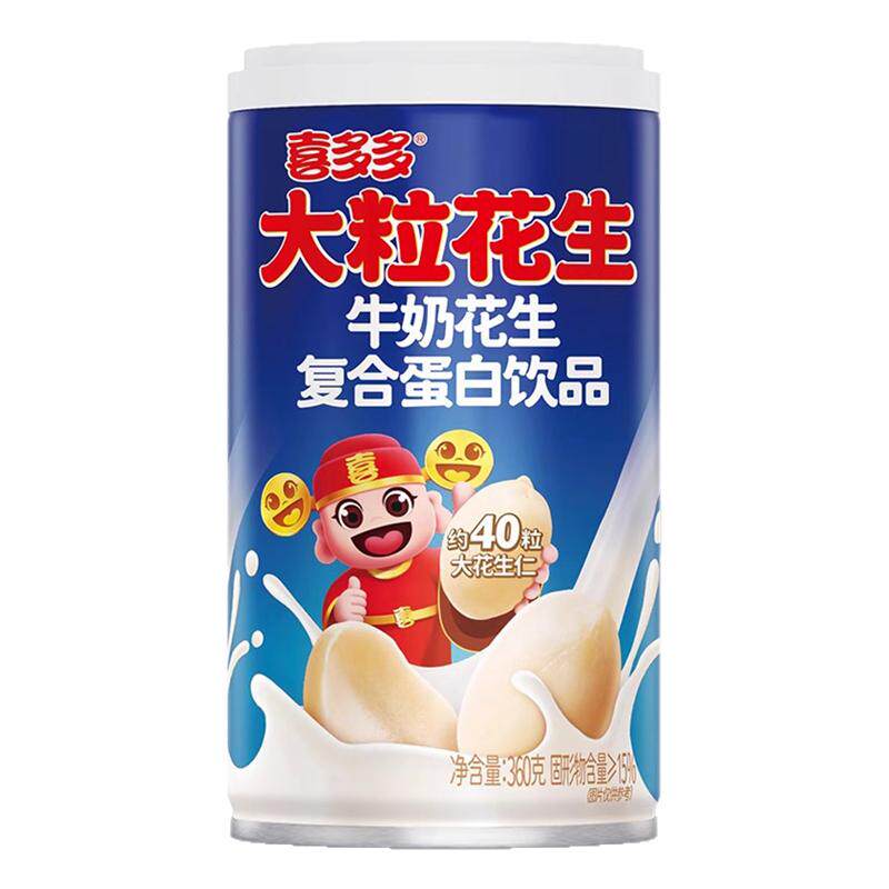 喜多多牛奶花生汤360g*12罐头