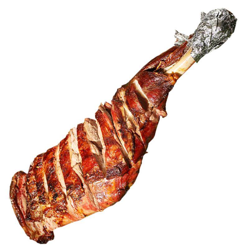 烤羊腿烤肋排现烤碳烤肉手撕羊