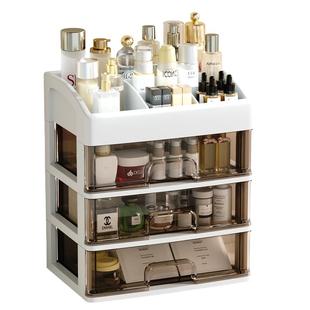 化妆品收纳盒梳妆台桌上抽屉式置物架桌面口红护肤品杂物整理盒子