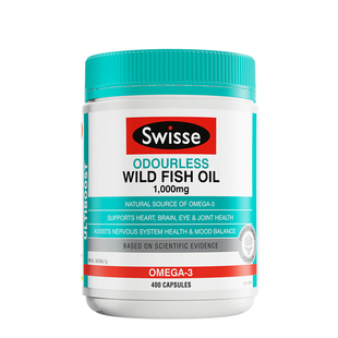 澳洲Swisse深海鱼油胶囊无腥味1500mg成人中老年鱼肝油dha1000mg
