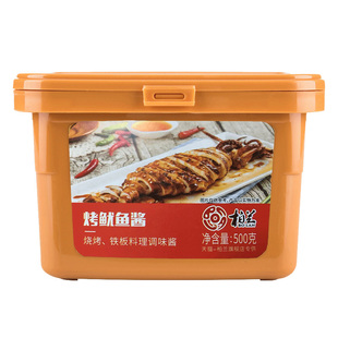 柏兰铁板鱿鱼酱500g装烧烤鱼酱鸭肠铁板烧商用专业配方韩式酱调料