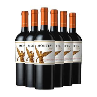 智利montes蒙特斯金天使干红葡萄酒精选赤霞珠750ml*6瓶