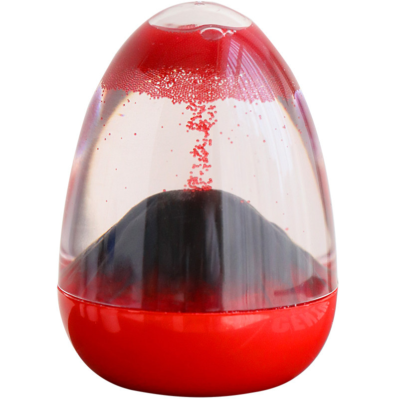 网红火山喷发油滴沙漏计时器创意解压桌面装饰品玩具摆件毕业礼物