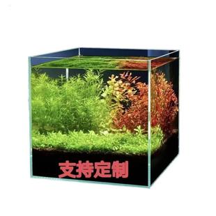 金晶超白玻璃鱼缸超白方缸小型溪流缸生态缸斗鱼缸乌龟缸裸缸长缸