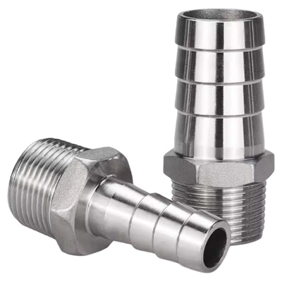 304不锈钢六角宝塔皮插皮接软管水管气管皮管接头竹节头水嘴气嘴