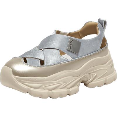 【小云绸】百思图夏新款轻便厚底户外老爹运动凉鞋女D3526BH5