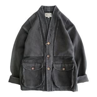 西里布全棉多口袋道袍汉服外套复古宽松版剑道夹克非porterclassi