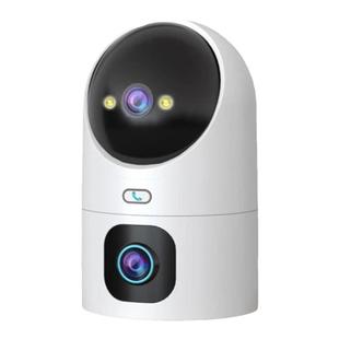 乔安360度全景摄像头手机远程高清夜视5G无线wifi家用全彩监控器