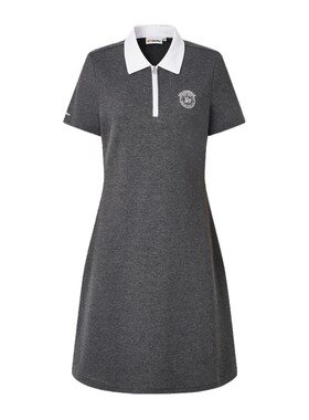 【夏季新品】GOLDEN BEAR/金熊女士2026年POLO领针织短袖连衣裙