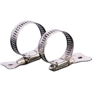 不锈钢水管卡箍洗车水枪接头管子卡扣带手柄喉箍万能软管固定抱箍