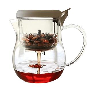 利快日本品牌玻璃煮茶壶泡茶家用耐热玻璃茶水分离花茶咖啡两用壶