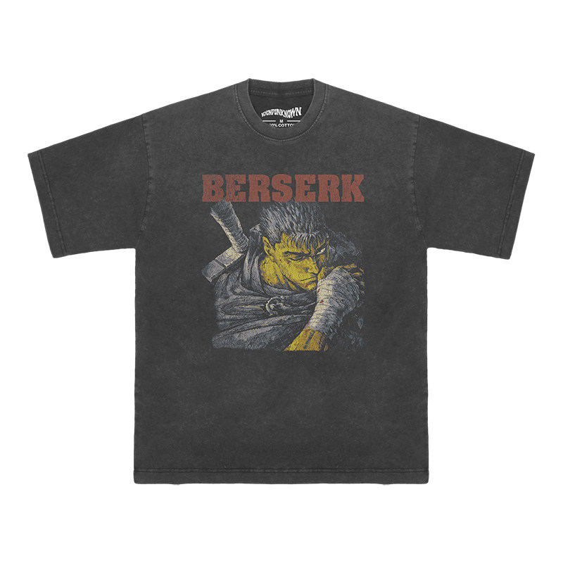 剑风传奇烙印战士Berserk短袖T恤动漫休闲纯棉水洗长袖美式TShirt