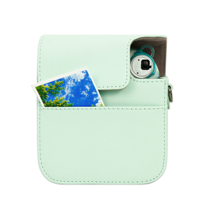 适用富士拍立得mini12相机包可套透明壳保护套配闪粉透明壳斜挎包