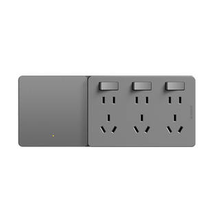 已接入米家APP 智能开关双控墙壁86型扩展插座原位替换转换器排插