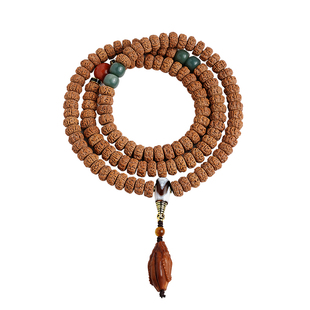 薄切老树王小金刚菩提子手串佛念珠盘玩虎牙天珠文玩配饰男女手持