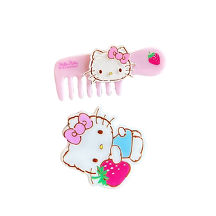 正品hellokitty饰品小梳子发夹可爱帕恰狗儿童发饰少女发卡碎发夹