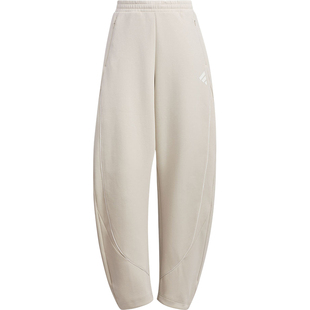 Adidas阿迪达斯正品女裤弯刀裤2026春季新款简约休闲宽松运动长裤