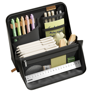 多功能站立式笔袋高颜值ins风简约文具盒女生2025新款铅笔袋男孩小学生初中大容量多层磁吸文具袋收纳包小众