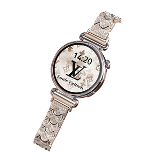 [美人鱼尾]适用华为watchGT6手表表带gt5满钻爆闪gt5pro女士金属表链gt4智能watch5高级感小众轻奢41mm女款