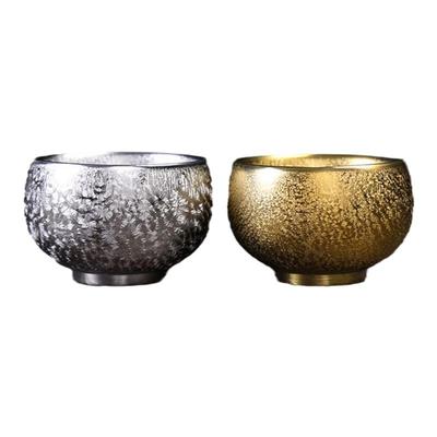 建盏茶杯主人杯黄金盏鎏金鎏银