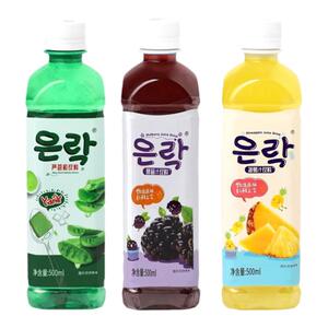 恩乐【ENLE】厂家直销健康便携芦荟桑葚菠萝多口味混合500ml*20瓶