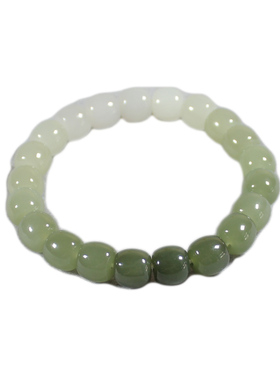 散珠晴水青玉新疆天然老坑手链