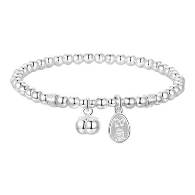 中国黄金足金如意光珠手链送女友