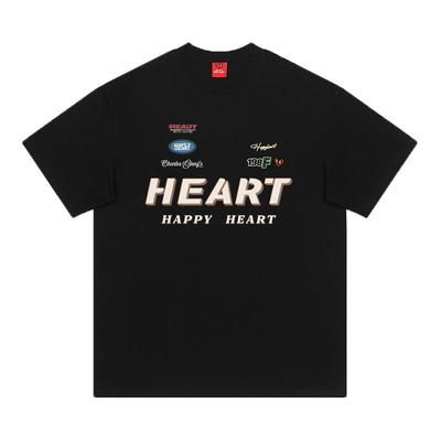 查尔斯桃心 短袖T恤男夏季2025新款夏纯棉运动休闲体恤男装半袖